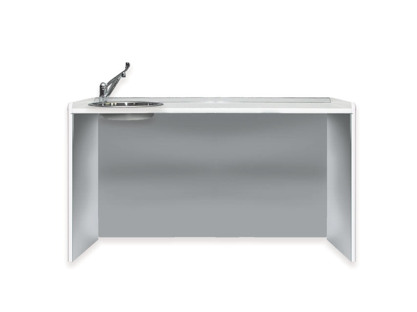 Piano di lavoro 156 cm - lavello a sinistra
