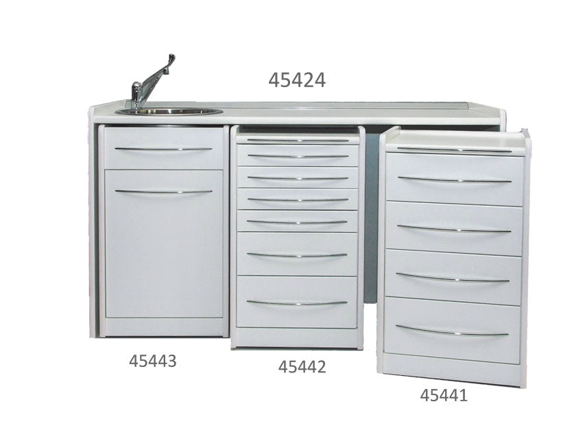 Piano di lavoro 156 cm - lavello a sinistra
