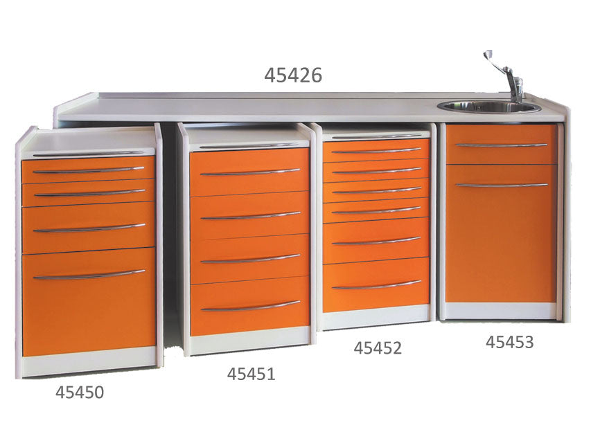 Piano di lavoro 206 cm - lavello a destra