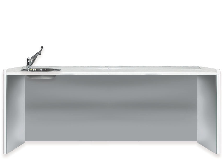 Piano di lavoro 206 cm - lavello a sinistra
