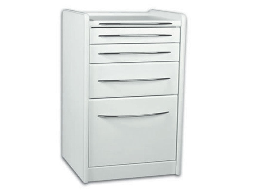 Commode mobile GE414 4 tiroirs 49 cm - blanche