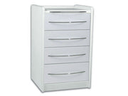 GE416 mobile drawer unit 4 drawers 49 cm - white