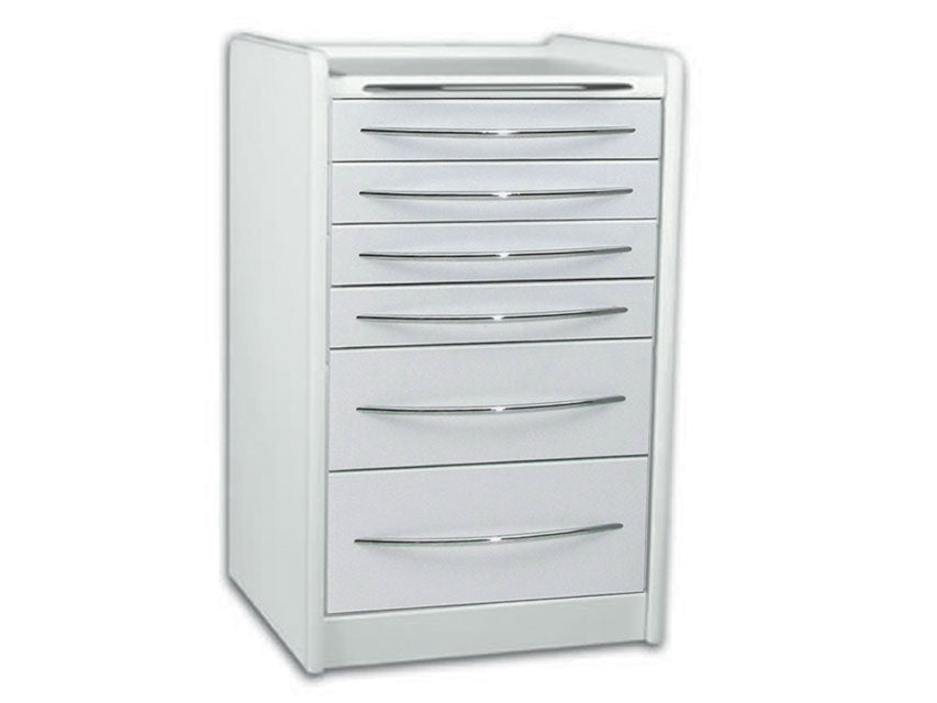 Cassettiera mobile GE419 6 cassetti 49 cm - bianca