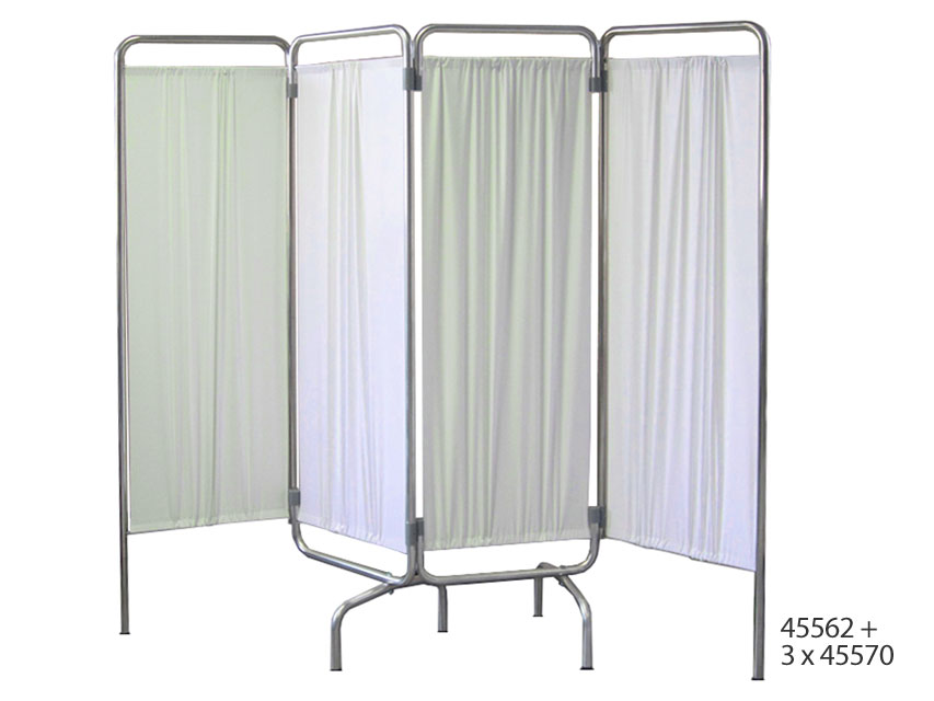 Paravento a 4 ante - senza tende - 1 pz.