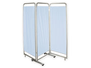 3-panel screen - light blue TREVIRA