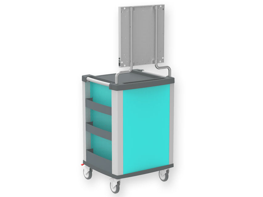 Carrello Gima COMPACT turchese con negativoscopio a LED