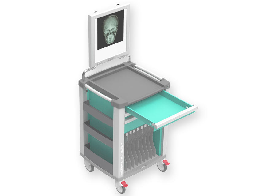 Compact kart 2 viewer - turquoise - 1 pce.