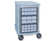 Doppelseitiger Apothekenwagen - 60 Schubladen