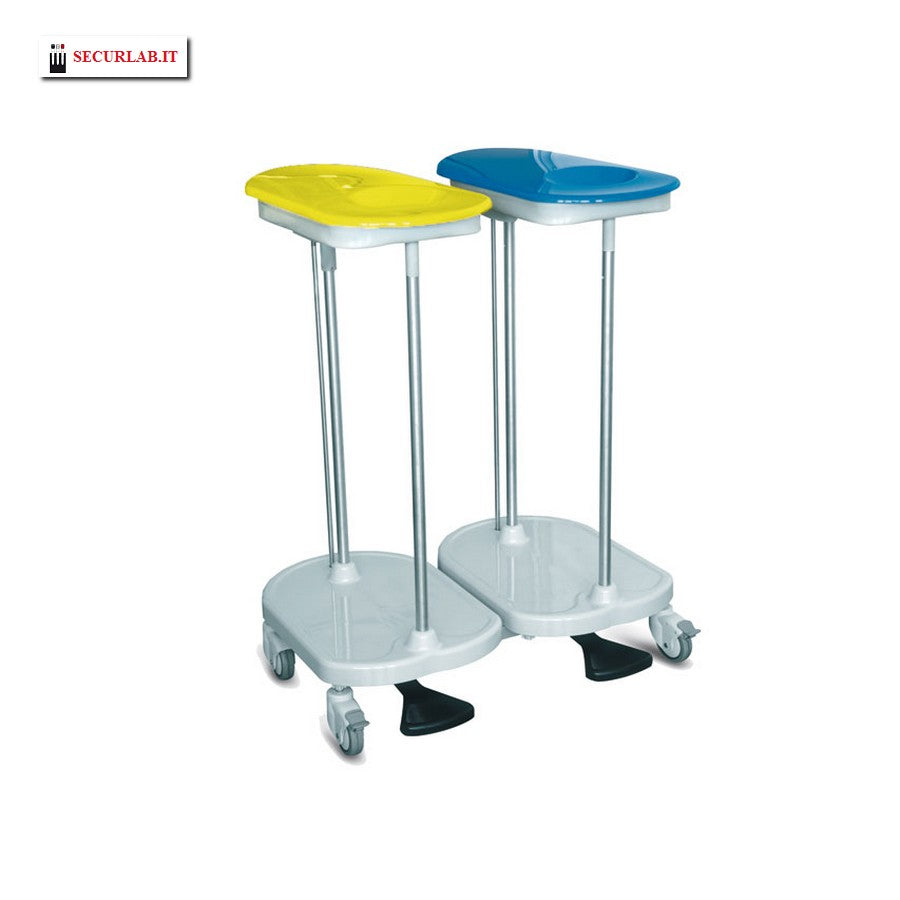 Carrello Portasacco a pedale - 2 sacchi