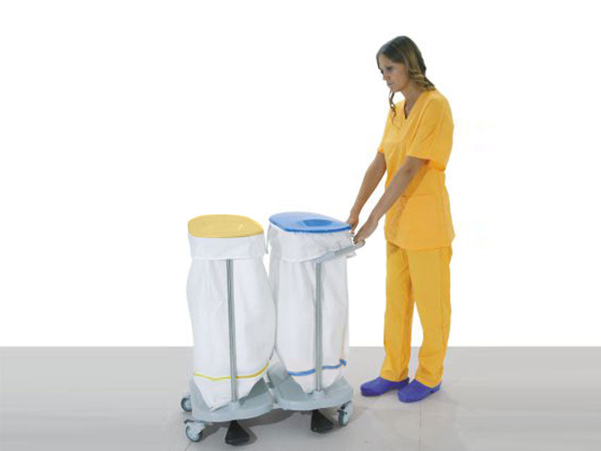 Carrello Portasacco a pedale - 2 sacchi