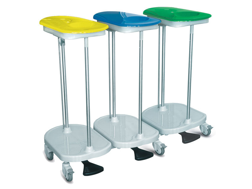 Carrello portasacco a pedale - 3 sacchi
