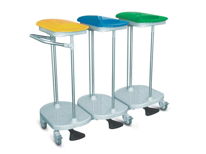 Carrello portasacco a pedale - 3 sacchi