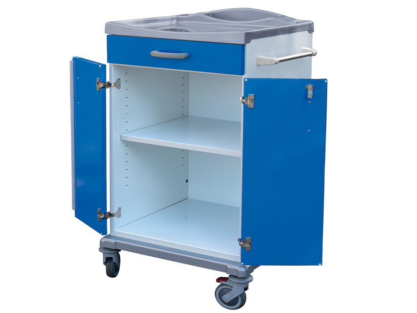 Carrello Biancheria Pulita 2 Ante+ Cassetto - Medio