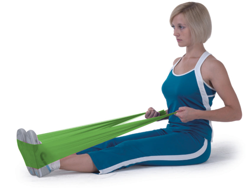 Fascia elastica di resistenza per esercizi 1,5 m verde