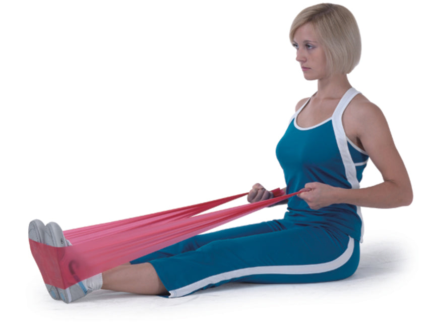 Fascia elastica di resistenza per esercizi 1,5 m rossa