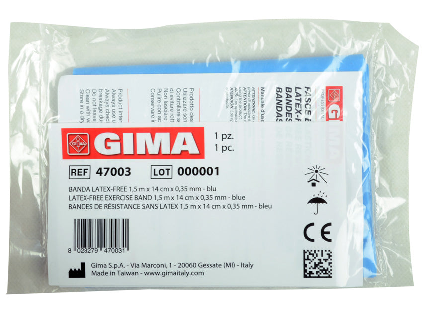 Fascia elastica di resistenza per esercizi 1,5 m - blu