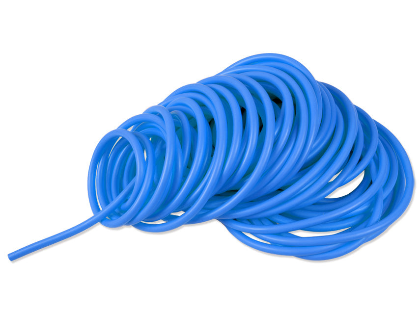 Bobina de tubo de látex 25 m x 3,0 mm - resistente - azul
