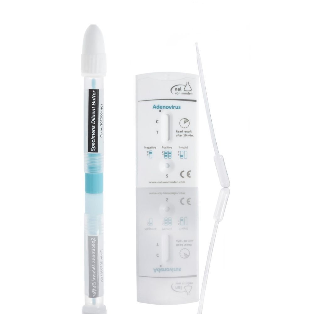 Test Rapide NADAL® Adénovirus pour échantillons fécaux humains - boîte de 10 tests