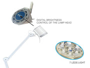 Lampade diagnostiche HYRIDIA A 7 LED con braccio a pantografo - su carrello