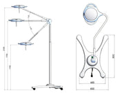 PENTALED 28 LED-OP-Leuchte - auf Wagen