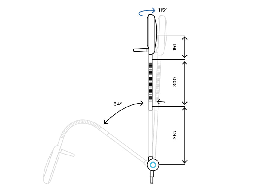 Lampada primaled-flex - da parete - 1 pz.