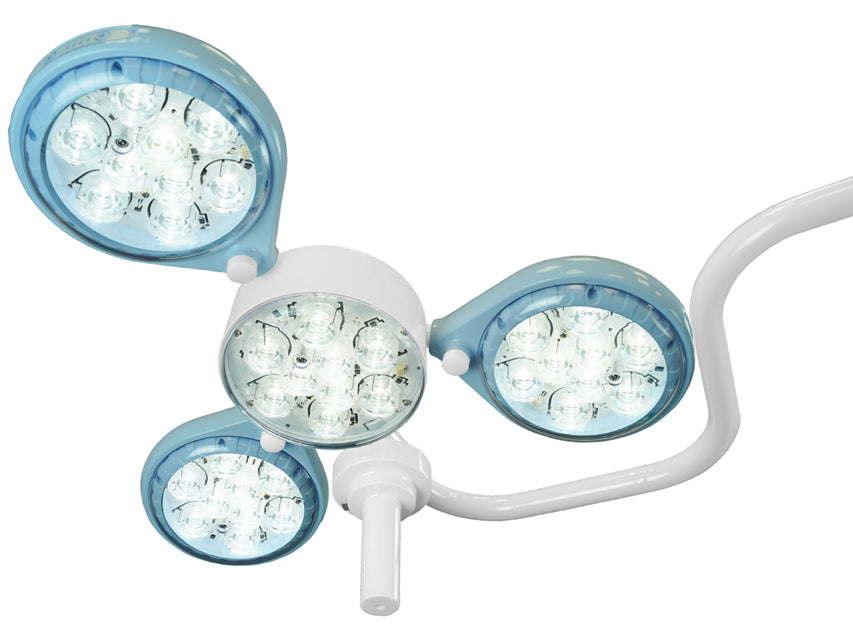 Lampada led quattroluci su carrello con batteria - 1 pz.