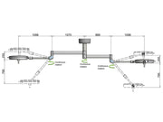 Pentaled 63n+63n operating lamp - double ceiling-mounted - 1 pc.