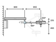 Luce Scialitica Pentaled 30E Light - Murale