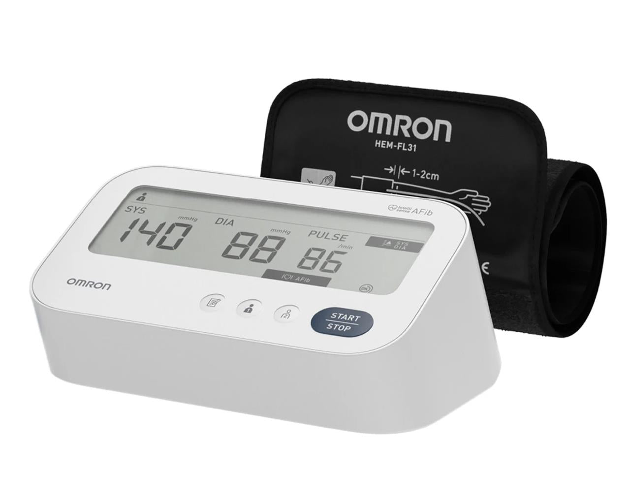 Digitales Blutdruckmessgerät OMRON M3 Comfort AFIB mit halbstarrer Manschette HEM-7196-FLE