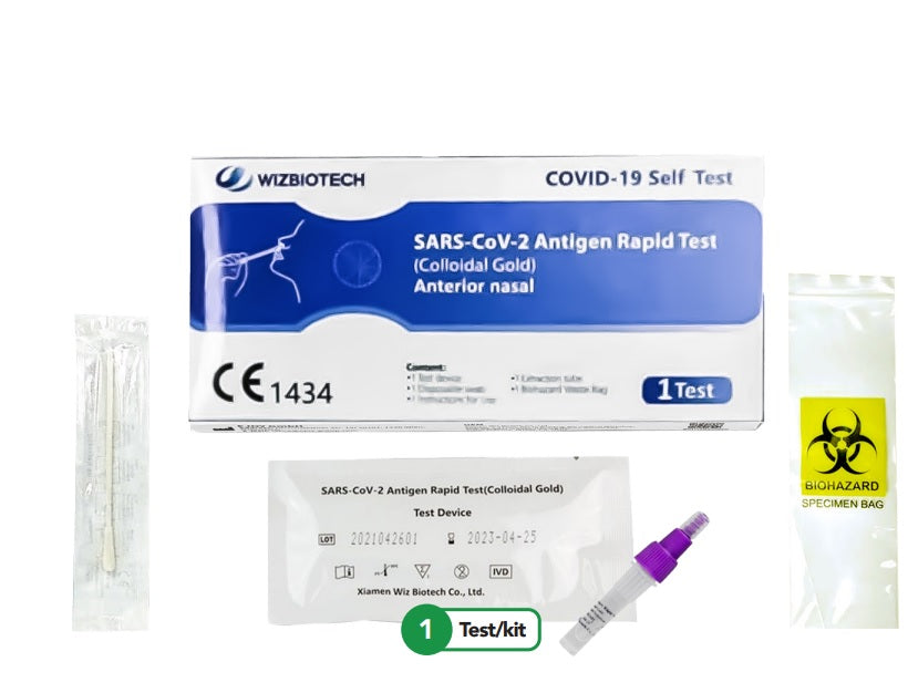 test rápido de autodiagnóstico antigénico para SARS-CoV-2 - kit completo