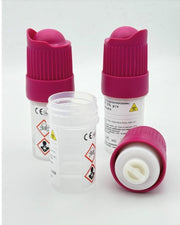 Contenitore di sicurezza BIOPROTEKTOR20 preriempito con formaldeide 8% colorata e 10 ml di acqua - conf.24 pz.