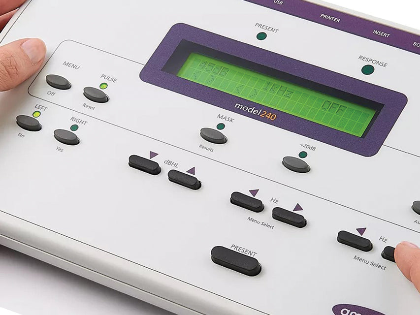 Audiometro Diagnostico Amplivox 240 - via aerea, ossea, mascheramento