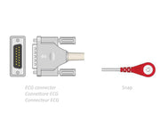 Cavo paziente ecg 2,2 m - snap - compatibile esaote, shiller - 1 pz.
