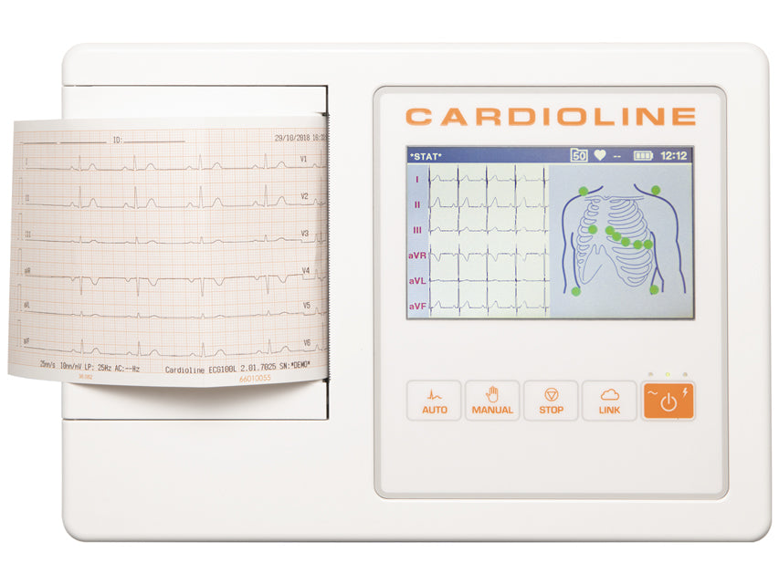 ECG Cardioline 100L GLASGOW - schermo a colori touch da 5"