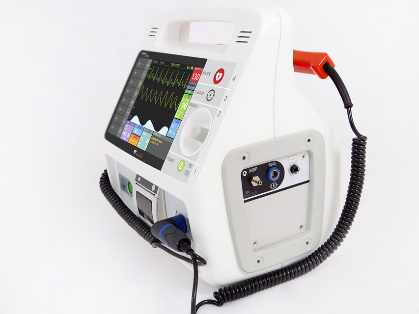 Defibrillatore rescue life 9 con temp, spo2, nibp, pacemaker - italiano - 1 pz.