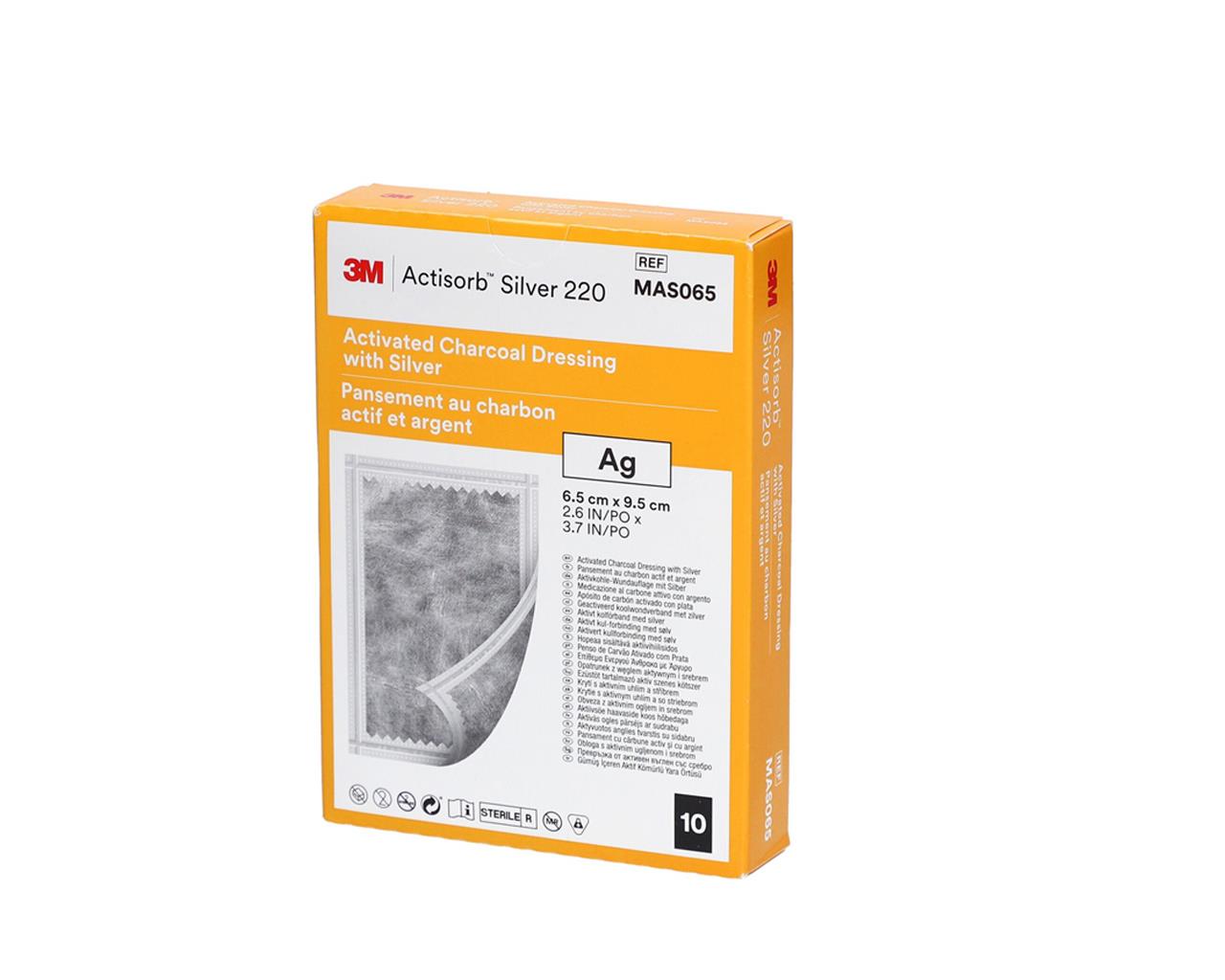 Actisorb Silver 220 3M - 6,5 x 9,5 Cm - conf. 10 pz.