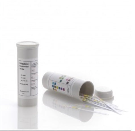 Test Adulterazione Urina in Striscia 25 test Droghe rilevabili: CREA, SG, pH, NIT, GLUT, Bleach, PCC