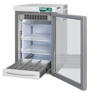 Réfrigérateur MEDIKA 140 ECT-F avec vitrine et étagère intérieure - blanc 140 litres