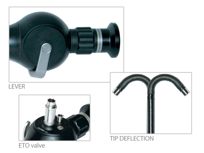 Nasopharyngoscope flexible avec 12 000 pixels - 3,8x300 mm