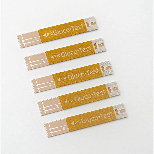 Bandelettes Pic Solution GlucoTest pour la mesure de la glycémie - 25 pièces