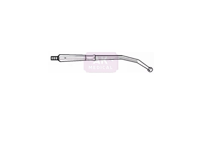 Cannula Yankauer per aspirazione chirurgica sterile con punta a bulbo ergonomica, senza controllo del vuoto