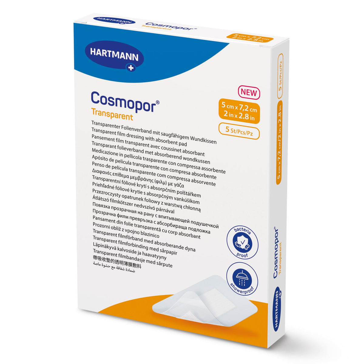 HARTMANN Cosmopor Transparent medicazione adesiva trasparente con tampone
