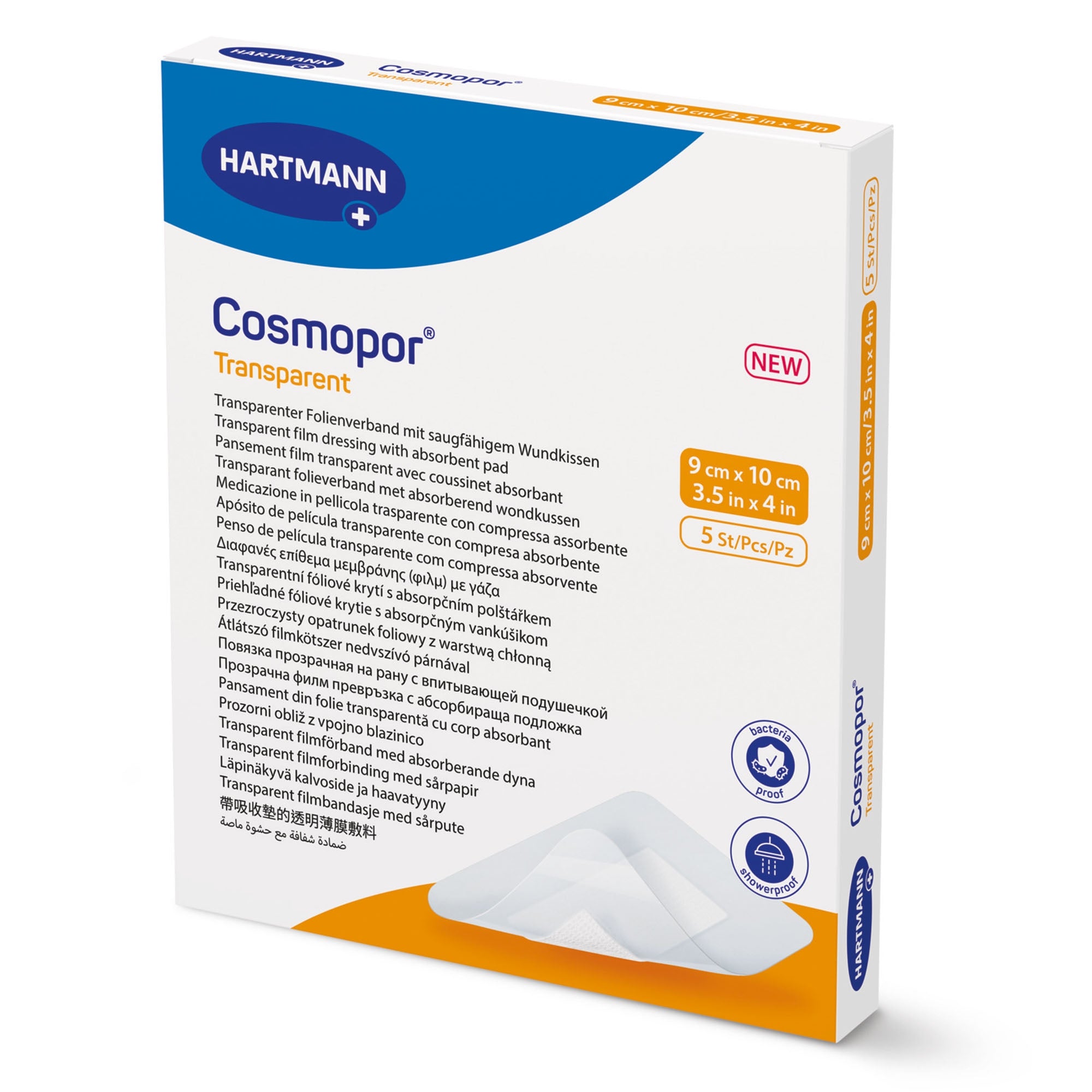 HARTMANN Cosmopor Transparent medicazione adesiva trasparente con tampone