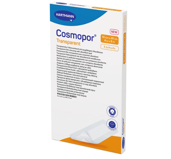 HARTMANN Cosmopor Transparent medicazione adesiva trasparente con tampone