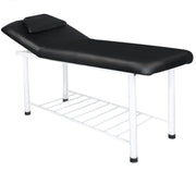 812 BASIC steel massage table with adjustable backrest - Black