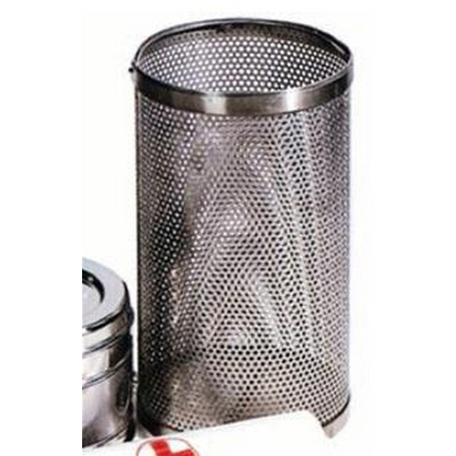 Cesta perforada de acero inox D.240x270 h