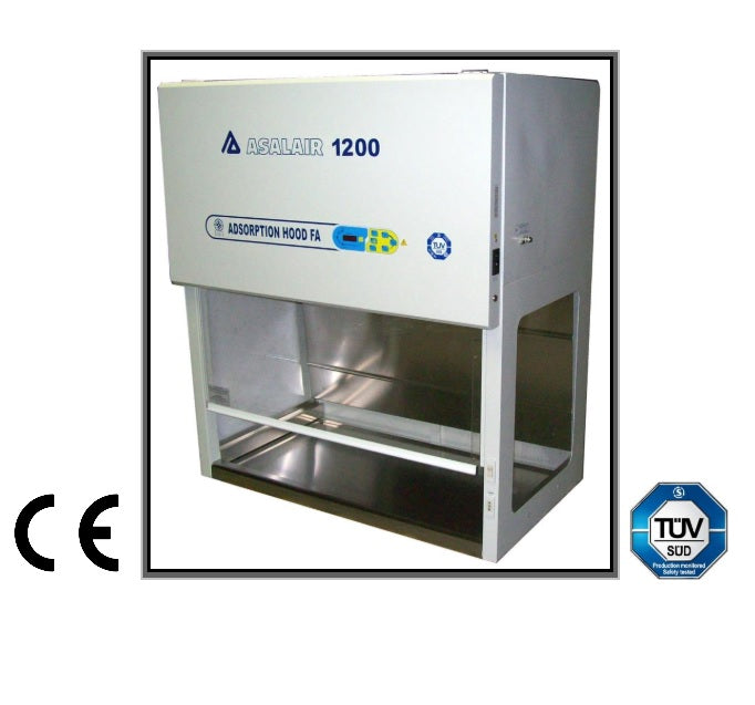 Cappa aspirante Asalair Carbo Mod. 1200/F.A. con filtro a carboni attivi per Gas Acidi - Acido Solforico - Acido Nitrico