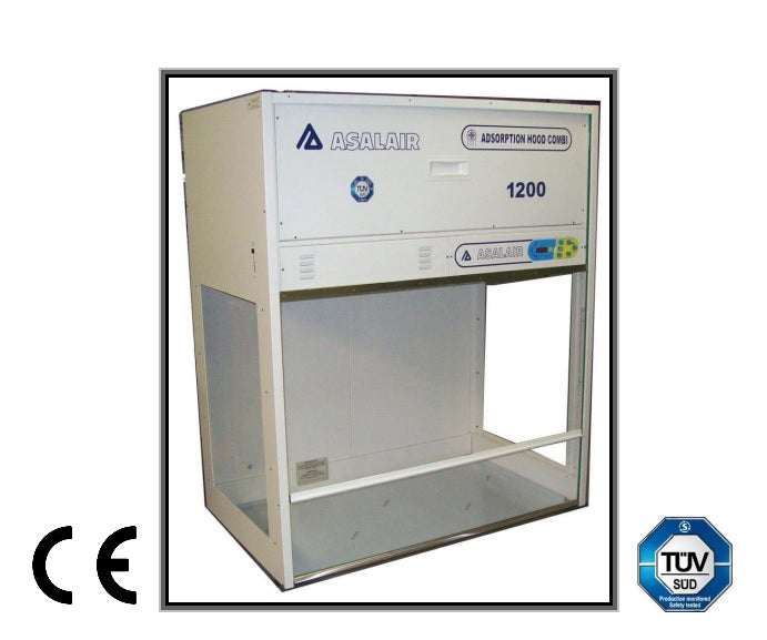 Cappa chimica aspirante da banco modello 1200 COMBI completa di filtro HEPA di serie