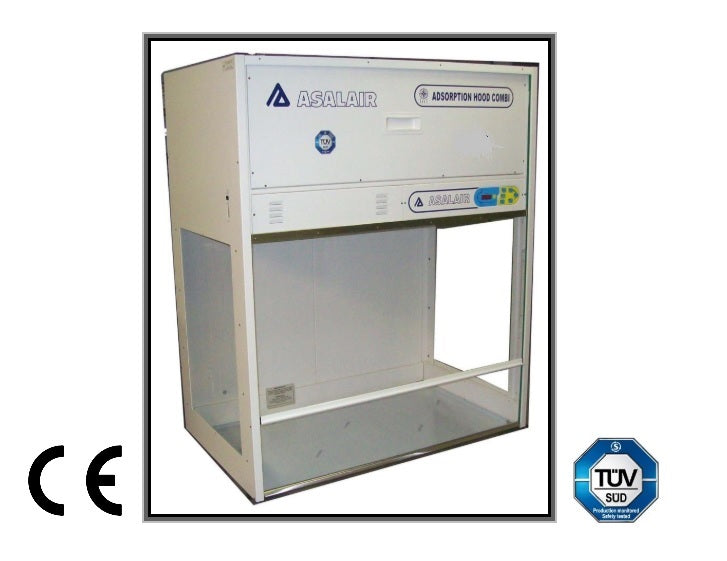 Cappa chimica aspirante modello 1800/B Combi con filtro a carboni attivi per Gas Acidi - Acido Solforico - Acido Nitrico