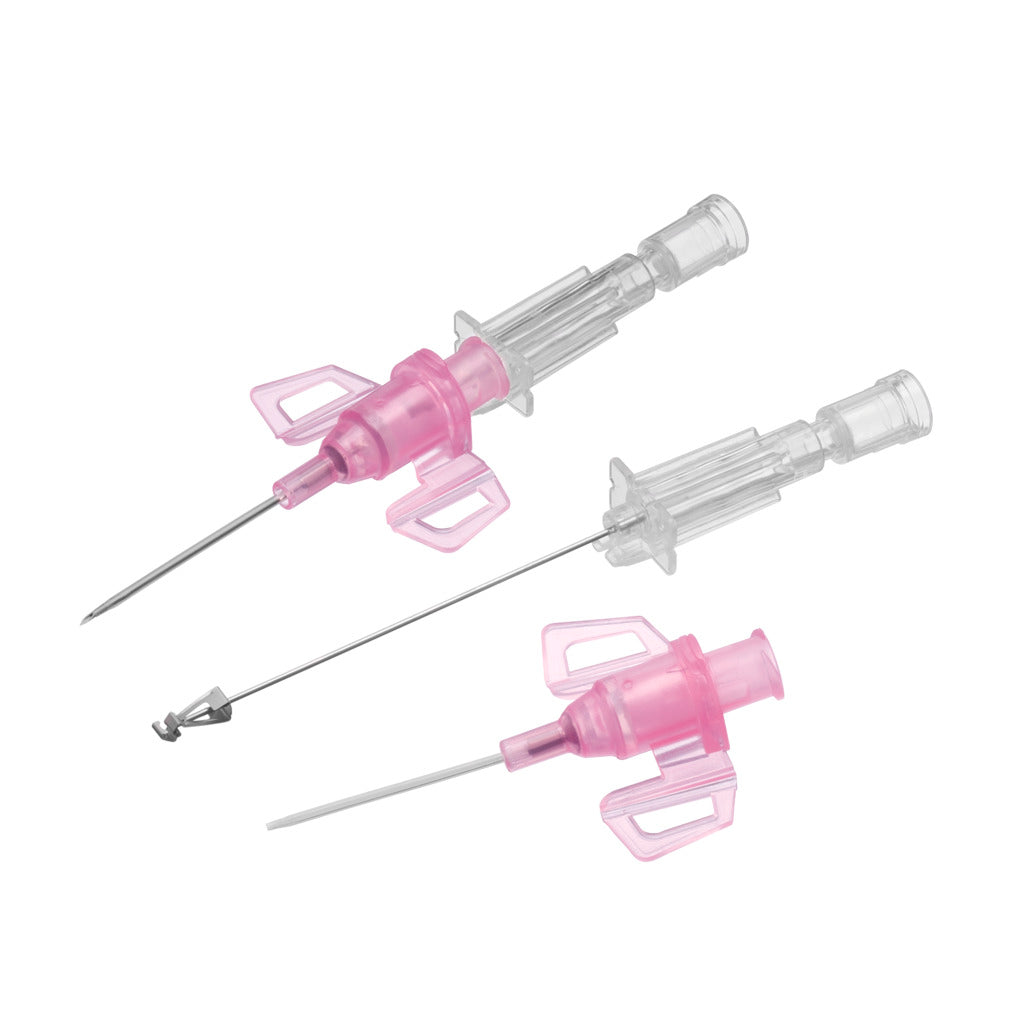Einweg-Kanülen B.Braun Introcan Safety 3-W 20Gx25mm Rosa, mit Flügeln, aus PUR - 50 Stk.